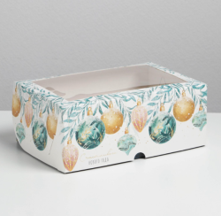 Коробка на 6 капкейков «Счастливого Нового года!» 17 х 25 х 10см Изображение Коробка на 6 капкейков «Счастливого Нового года!» 17 х 25 х 10см